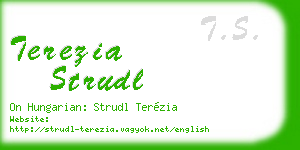 terezia strudl business card