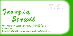 terezia strudl business card